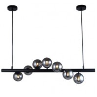 Vencha Lighting-Midday-7 Light Bar Pendant - Black 